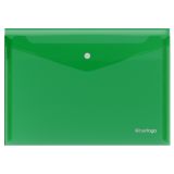 Папка-конверт на кнопке Berlingo "No Secret", А4, 200мкм, зеленая