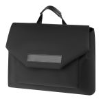 Сумка для ноутбука 15"-16" Först "Bold Decision", полиэстер, черный, клапан, противоударный слой