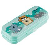 Пенал-футляр, 215*90*43 СТАММ "Коты", бирюзовый