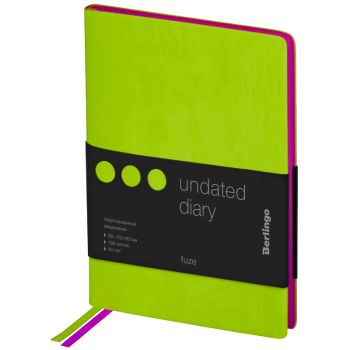 Ежедневник недатированный, В6, 136л., кожзам, Berlingo 