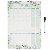 Магнитный планер на месяц, MESHU А3, "Листья" с маркером