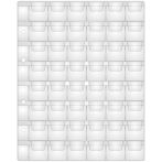 Лист для альбома OfficeSpace "Optima" на 48 монет 28*28, 120мкм