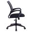 Кресло оператора Бюрократ CH-695N,  спинка сетка темно-серая TW-04, сиденье ткань черная TW-11, мех-м качания (до 120кг)