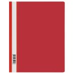 Папка-скоросшиватель пластик. СТАММ А4, 120мкм, красная с прозр. верхом