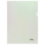 Папка-уголок СТАММ "Сияние" А4, 180мкм, пластик, непрозрачная, белый