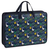 Папка с ручками А4 ArtSpace "Geese on blue", пластик, на молнии, 70мм