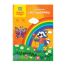 Цветная бумага офсетная А4, Мульти-Пульти, двустор., 16л., 16цв., в папке, 
