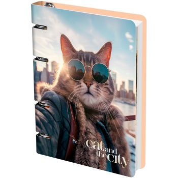 Тетрадь на кольцах А5, 100л., MESHU 