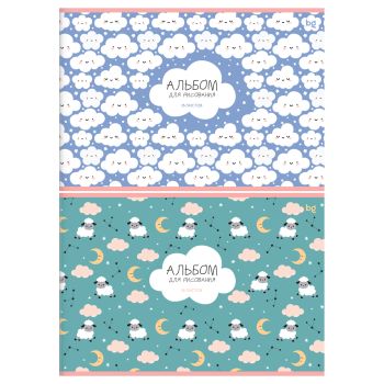 Альбом для рисования 16л., А4, на скрепке BG 