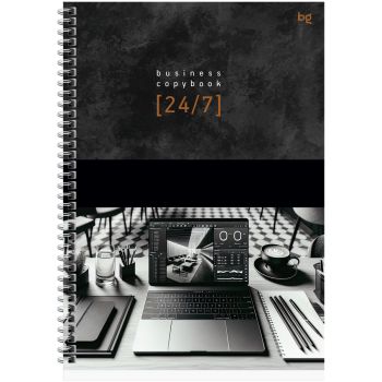 Тетрадь 100л., А4 клетка на гребне BG 