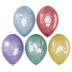 Воздушные шары, 10шт., М12/30см, MESHU "Happy day", пастель, ассорти