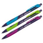 Ручка шариковая автоматическая Berlingo "Riteline" синяя, 0,7мм, грип, корпус ассорти