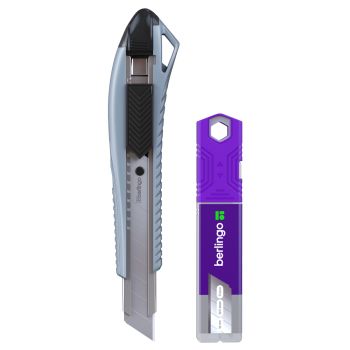 Нож канцелярский 18мм Berlingo 