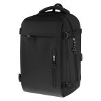 Рюкзак Först Travelling, 43*29*14см, 2 отделения, 3 кармана, отделение для ноутбука, мягкая спинка, черный