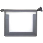 Папка для тетрадей 1 отделение А5 Först, прозрачная/серая, пластик, на молнии