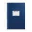 Книга учета OfficeSpace, А4, 96л., клетка, 200*290мм, бумвинил, синий, блок офсетный, наклейка