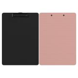 Планшет с зажимом Berlingo "Instinct" А4, пластик (полифом), фламинго/черный