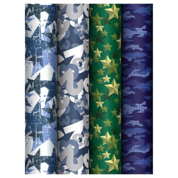 Упаковочная бумага глянц. 70*100см, MESHU 