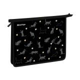 Папка для тетрадей 1 отделение, А5 Berlingo "MEOW Galaxy", 240*205*40мм, пластик, на молнии