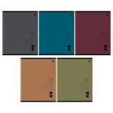 Тетрадь 48л., А5, клетка BG "Темные цвета", матовая ламинация