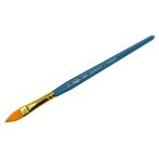 Кисть художественная синтетика Гамма "Галерея", плоскоовальная "кошачий язык" №12, короткая ручка