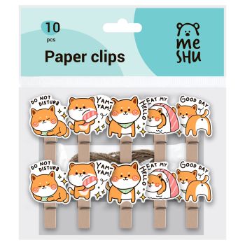 Зажимы для бумаг 7мм, MESHU 